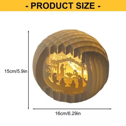Light-Up Paper Nativity Scene