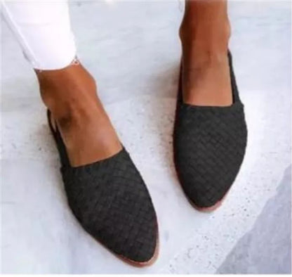 Lisa | Elegant Woven Mules for Women with Pointed Toe