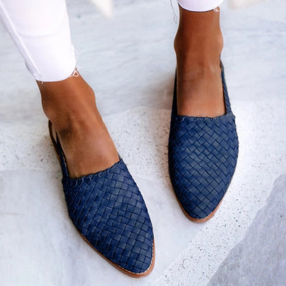 Lisa | Elegant Woven Mules for Women with Pointed Toe