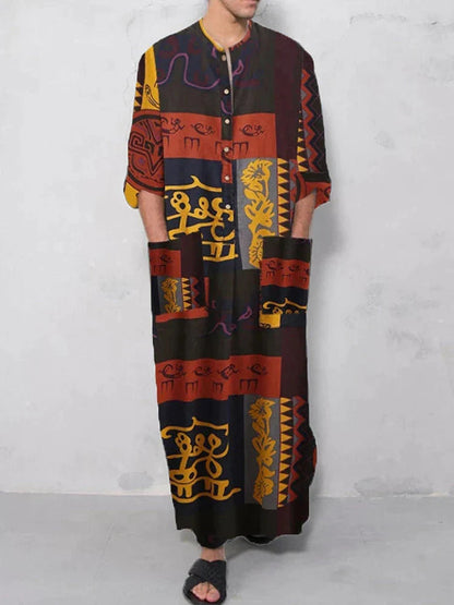 Long-Sleeve Kaftan Robe