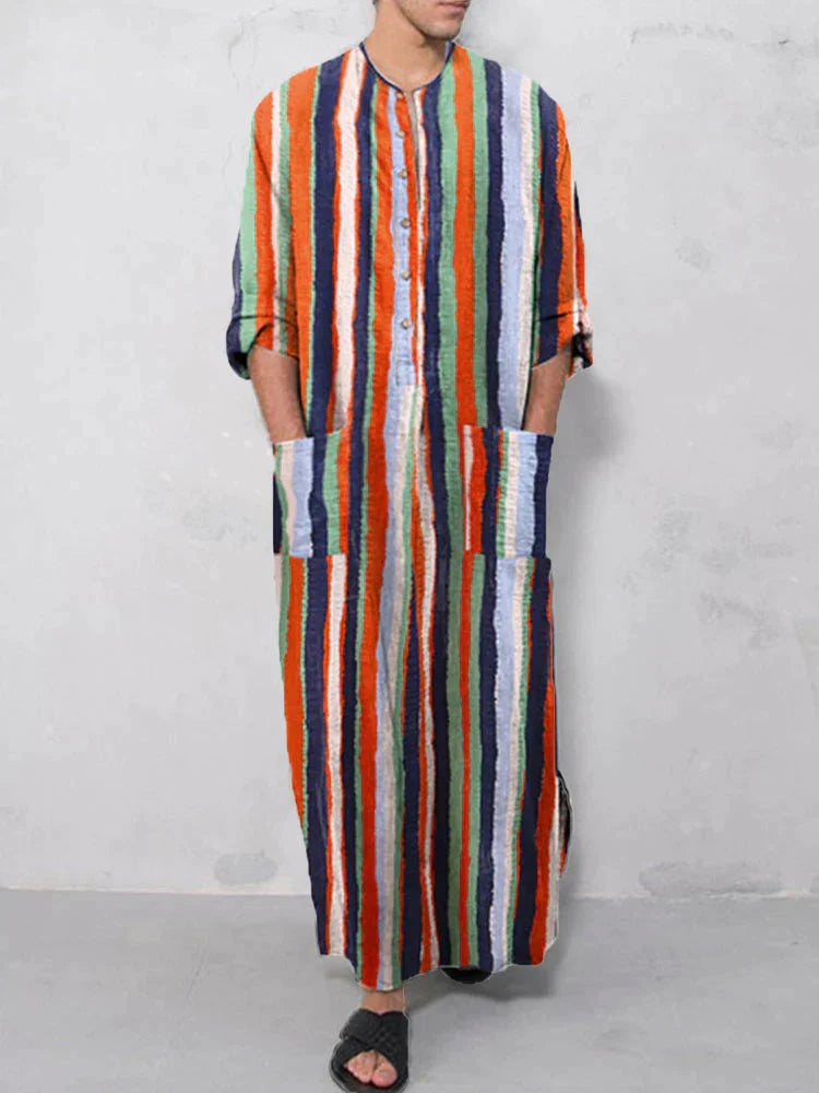 Long-Sleeve Kaftan Robe