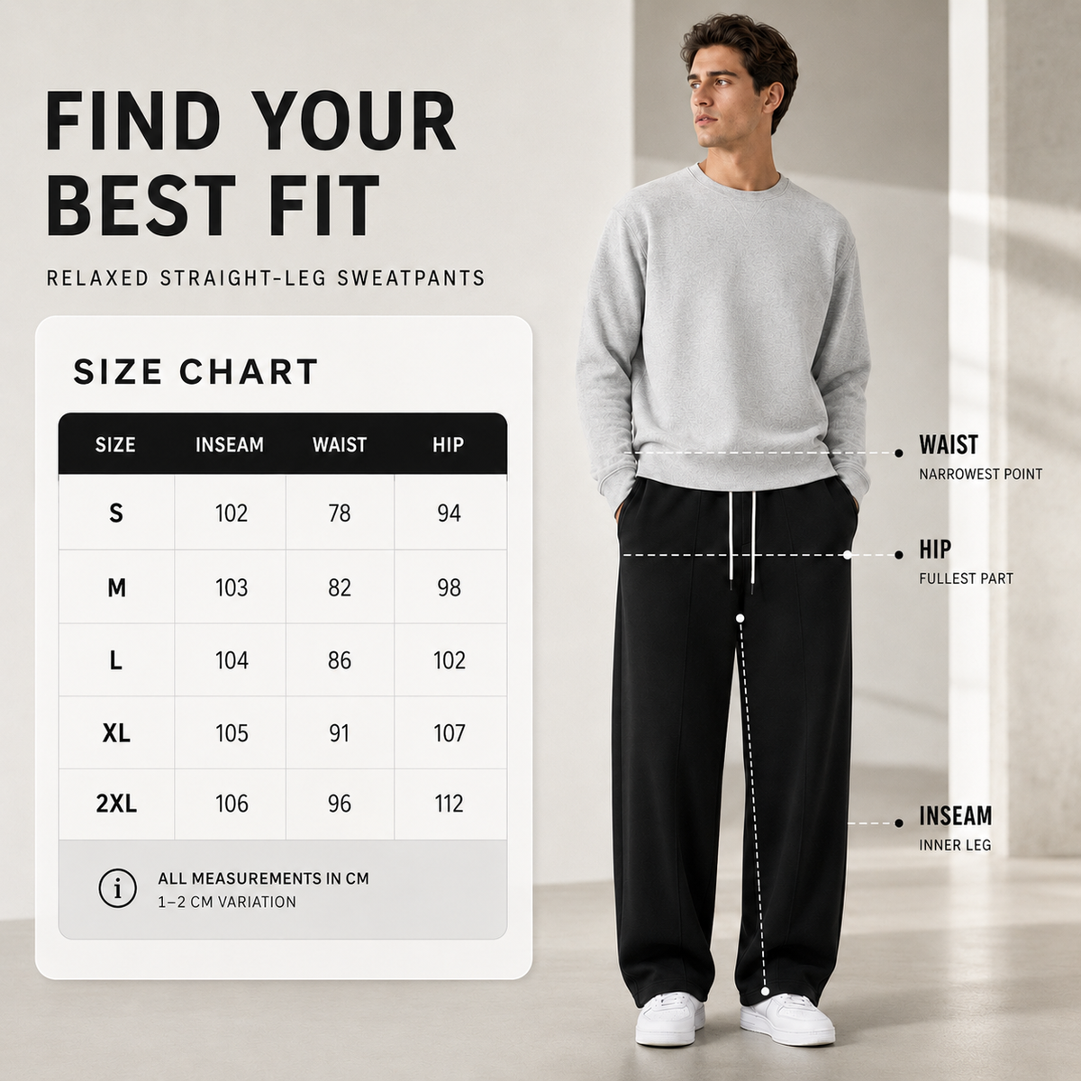 Loose-Fitting Long Sweatpants