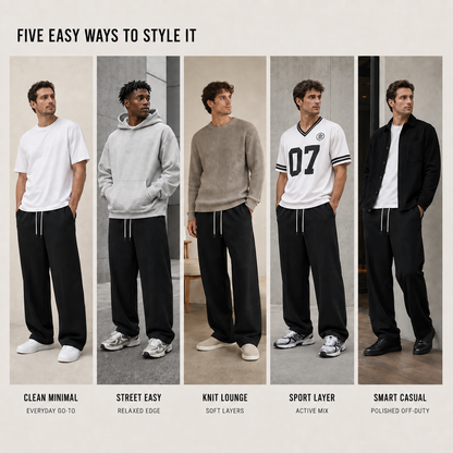 Loose-Fitting Long Sweatpants