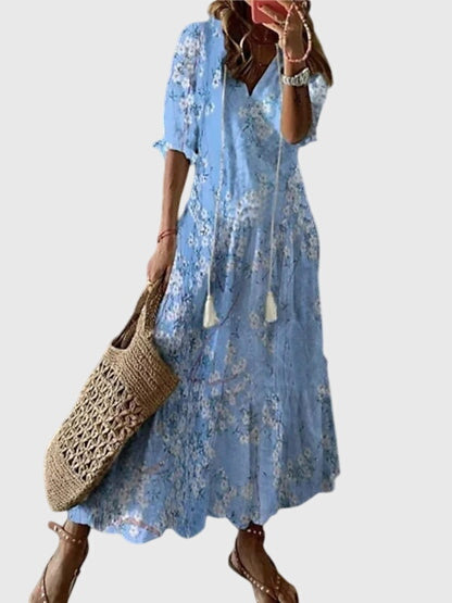 Image of Lori | Women's V-Neck Maxi Dress