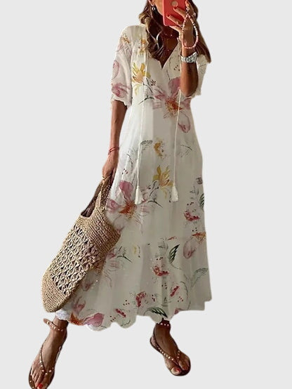 Image of Lori | Women's V-Neck Maxi Dress