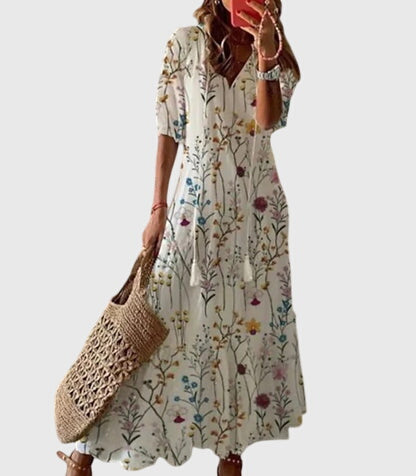 Image of Lori | Women's V-Neck Maxi Dress