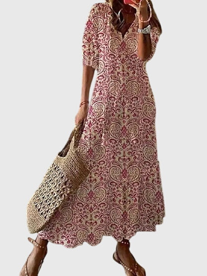 Image of Lori | Women's V-Neck Maxi Dress