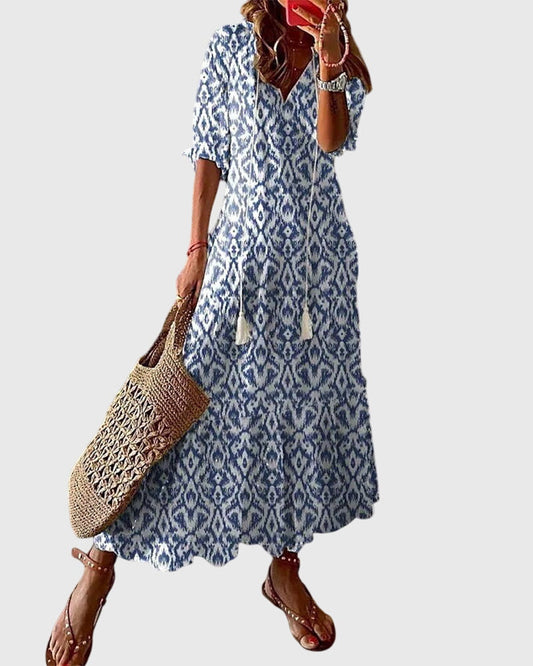 Image of Lori | Women's V-Neck Maxi Dress