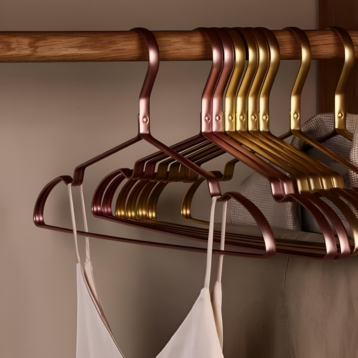 Luxury Non-Slip Aluminium Hangers – Wardrobe Organisation & Style