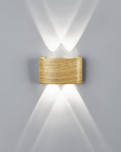 Luxury Wood Grain Wall Lamp for Timeless Ambiance