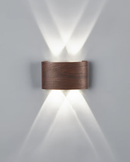 Luxury Wood Grain Wall Lamp for Timeless Ambiance