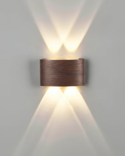 Luxury Wood Grain Wall Lamp for Timeless Ambiance