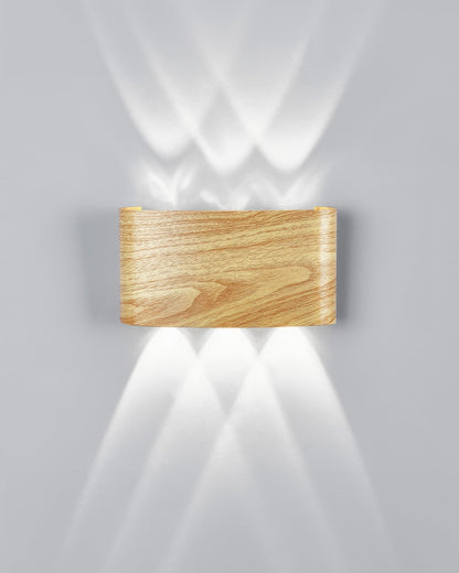 Luxury Wood Grain Wall Lamp for Timeless Ambiance