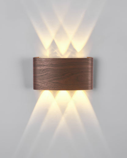 Luxury Wood Grain Wall Lamp for Timeless Ambiance