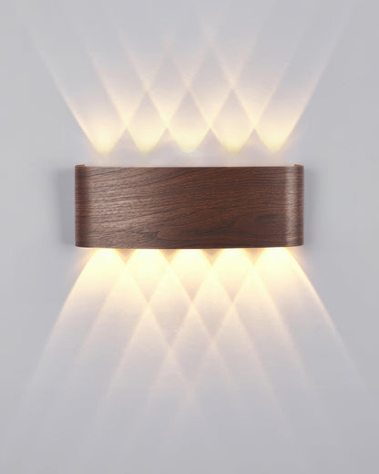Luxury Wood Grain Wall Lamp for Timeless Ambiance