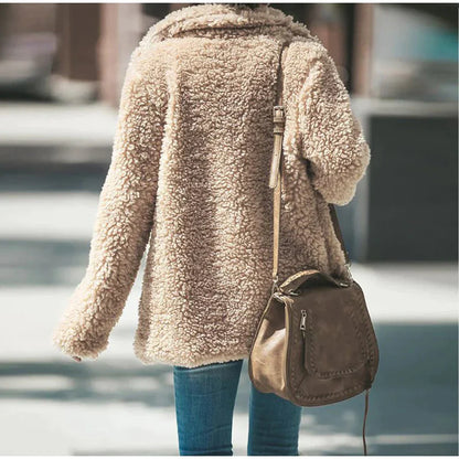 Rose | Women's Loose Fit Teddy Jacket - Image 8