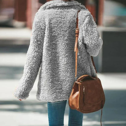 Rose | Women's Loose Fit Teddy Jacket - Image 6