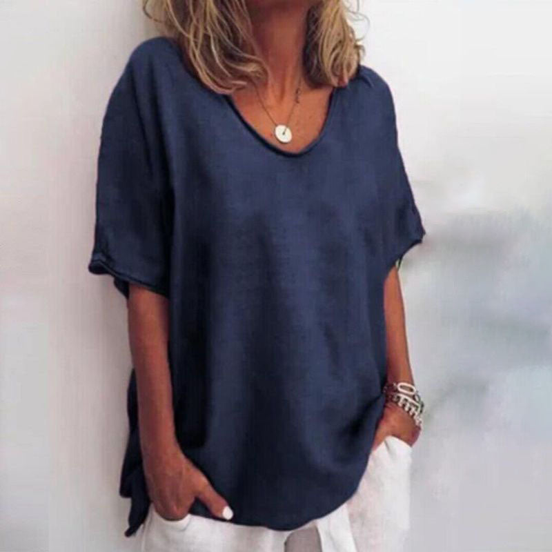 Denise | Stylish Loose Blouse with Tummy Coverage - Image 7