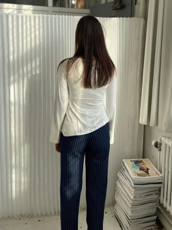 Image of Mae | Women's Tie Front Long Sleeve Top