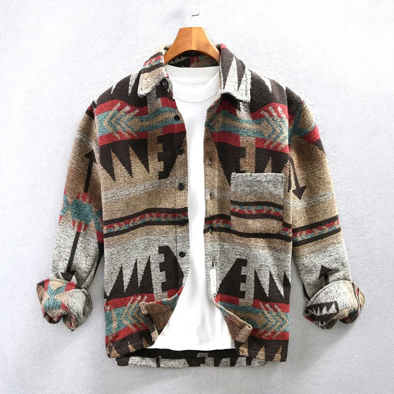Herbert | Men's Long Sleeve Button-Down Shacket - Image 1