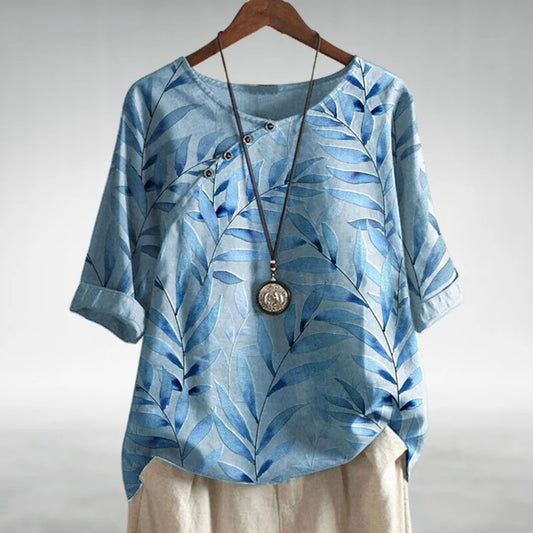 Image of Mariah | Women's Floral Button-Up Blouse