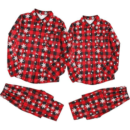 Matching Christmas Pajamas - Plaid Pajama Set for Couples