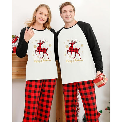 Matching Christmas Pajamas - Plaid Pajama Set for Couples