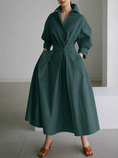 Mathilda | Elegant Shirt Dress with Buttons - Image 1