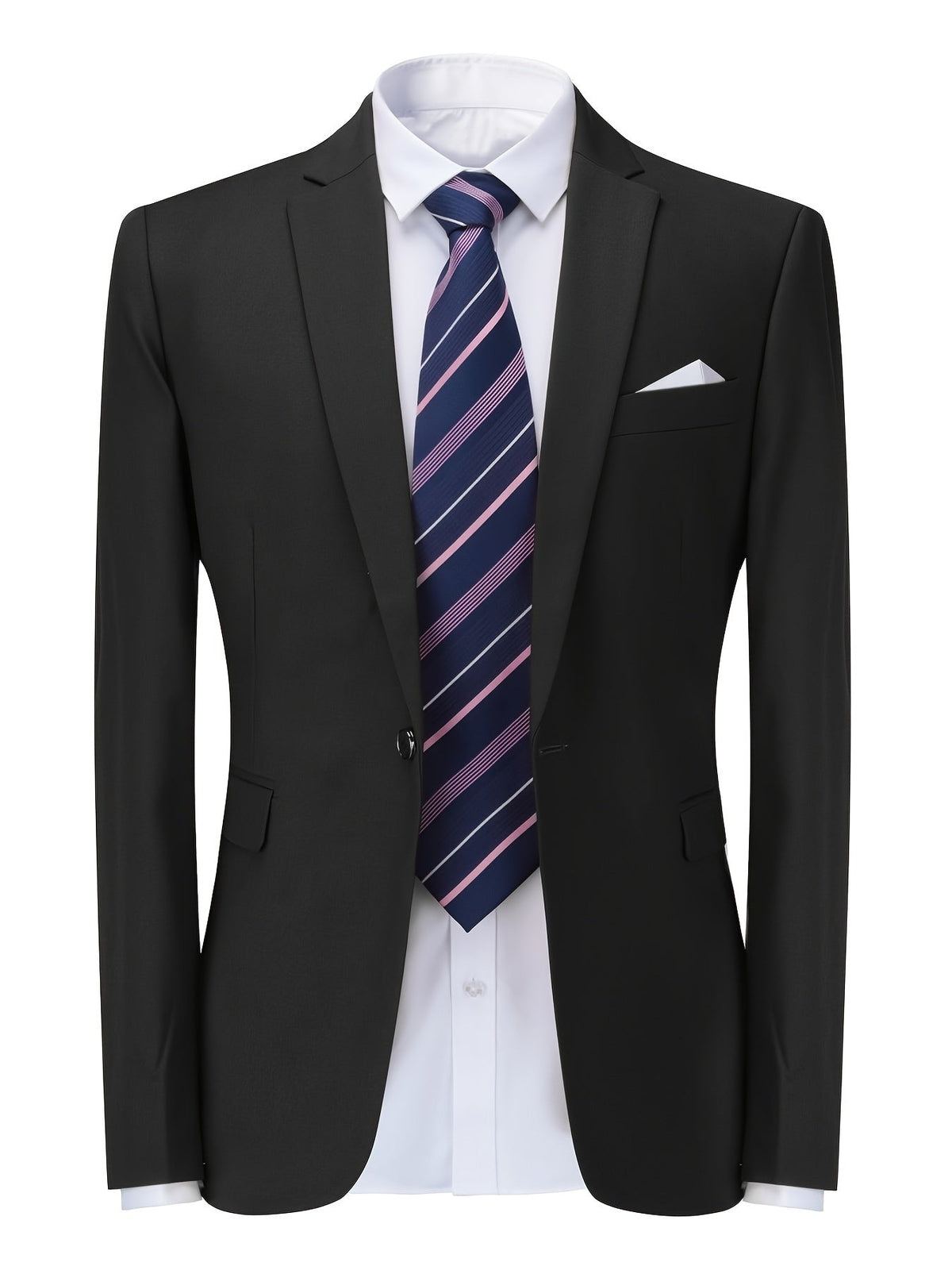 Men's Breathable Tailored-Fit Office Blazer Jacket