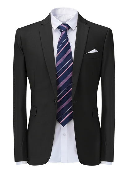 Men's Breathable Tailored-Fit Office Blazer Jacket