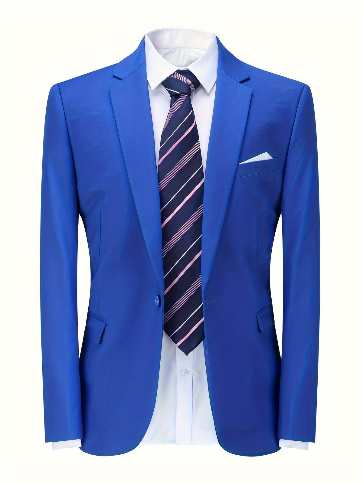 Men's Breathable Tailored-Fit Office Blazer Jacket