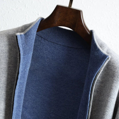 Men's Casual Long-Sleeve Open-Front Cardigan