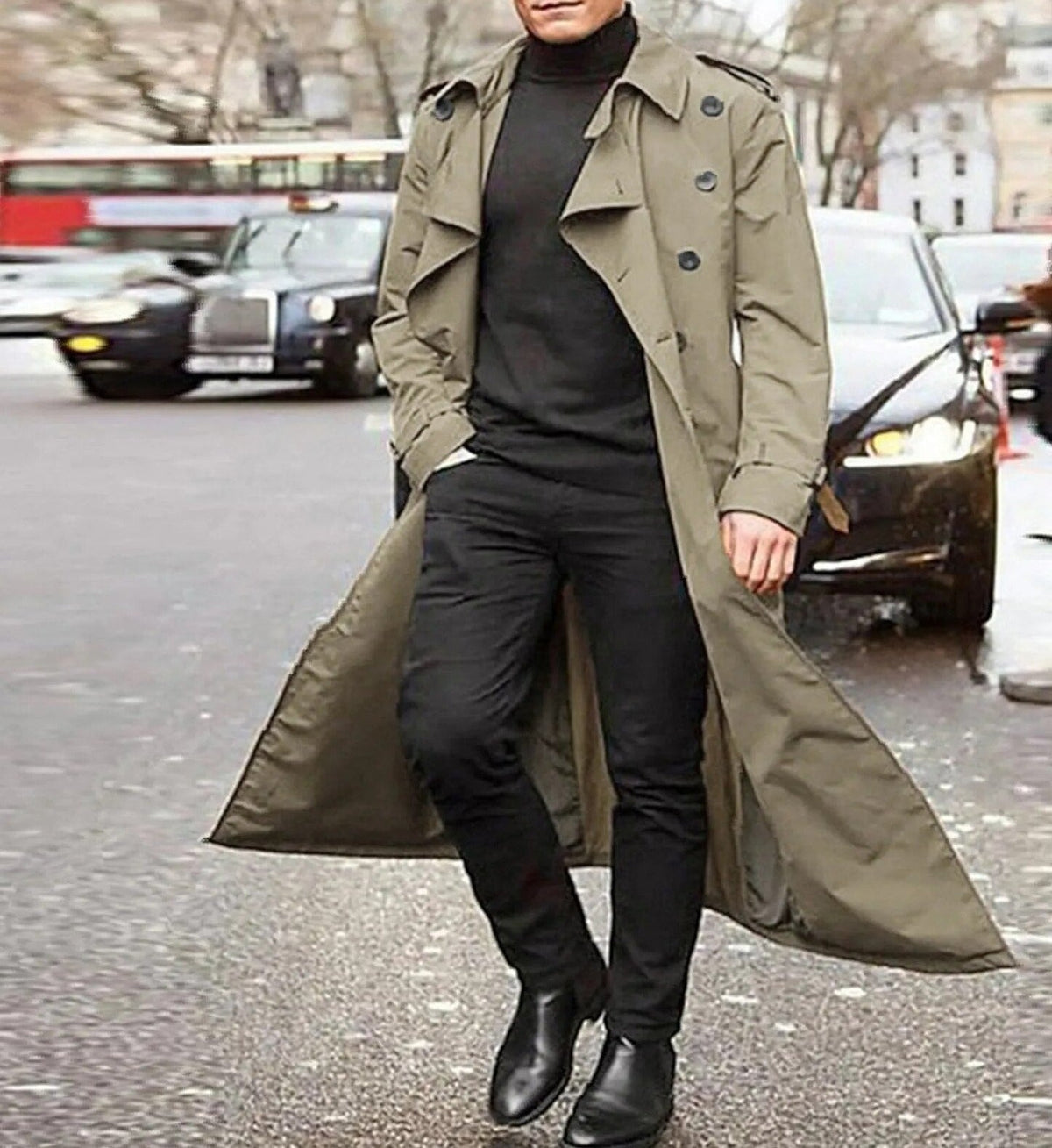 Men's Casual Trendy Trench Coat