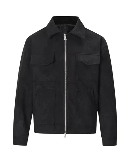 Men's Casual Zip-Up Jacket with Pockets