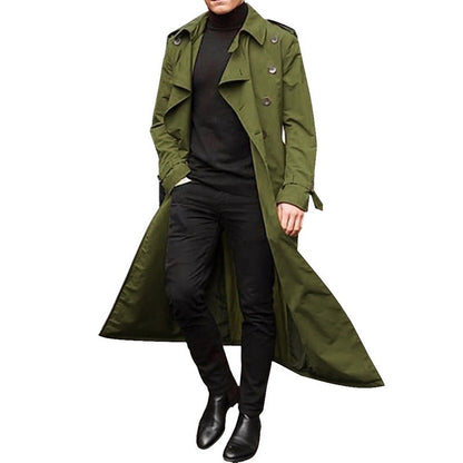 Men's Elegant Double-Breasted Trench Coat