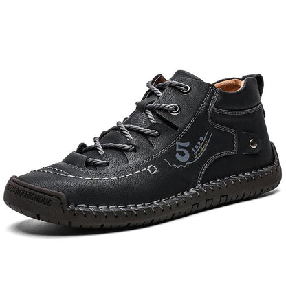 Men's High-Top Hand-Stitched Boots