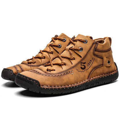 Men's High-Top Hand-Stitched Boots
