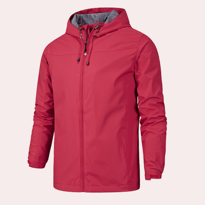 Men's Hooded Windbreaker - All-Season Outdoor Jacket