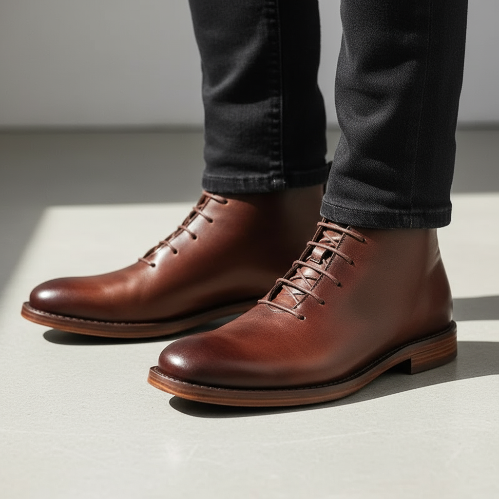 Men's Leather Ankle Boots