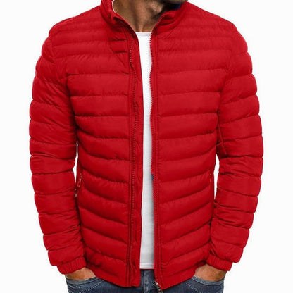 Men's Lightweight Quilted Stand-Collar Puffer Jacket