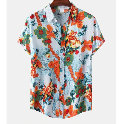 Men's Lightweight Tropical Floral Shirt