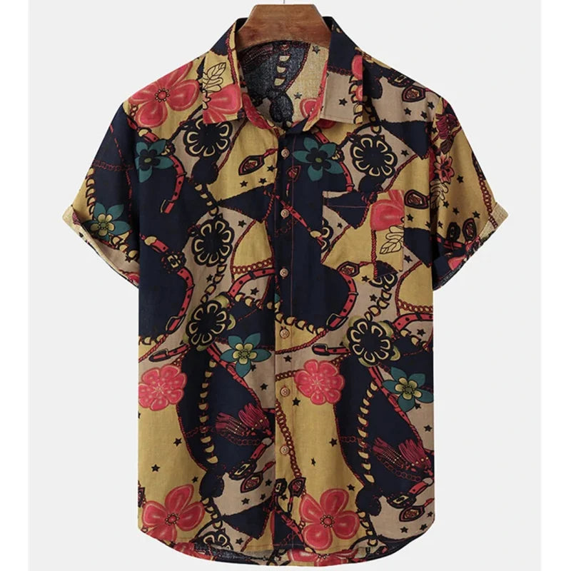 Men's Lightweight Tropical Floral Shirt