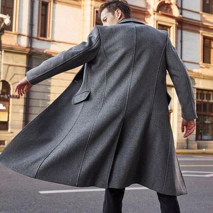 Men's Long Wool Coat