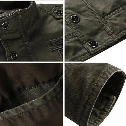 Men's Mid-Season Military Jacket – Rugged & Functional