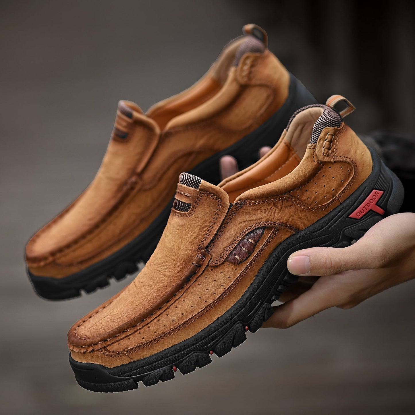 Men's Orthopedic Slip-On Shoes with Comfortable Sole