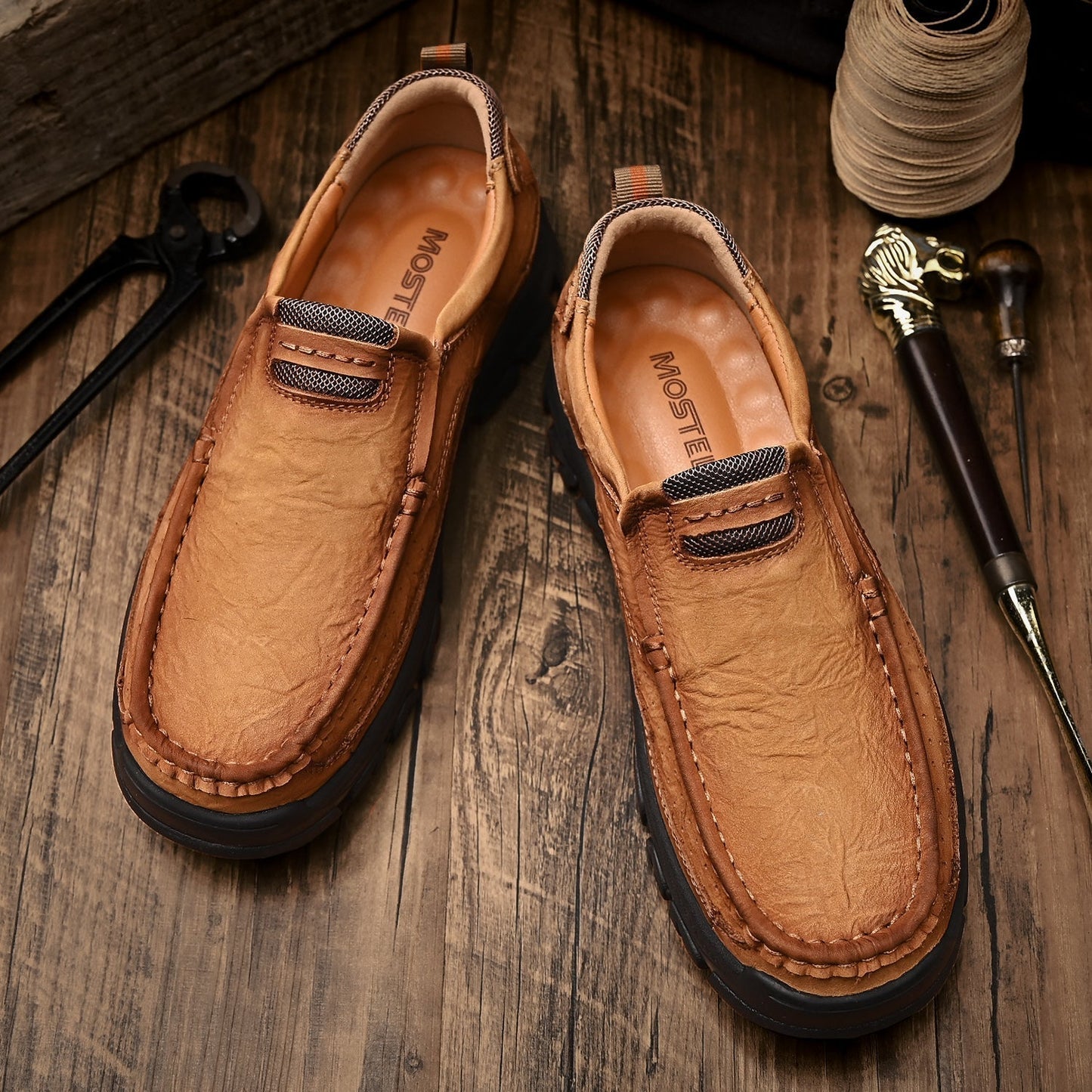 Men's Orthopedic Slip-On Shoes with Comfortable Sole