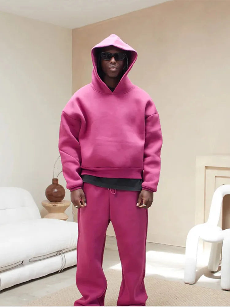 Men's Oversized Tracksuit with Hoodie & Joggers