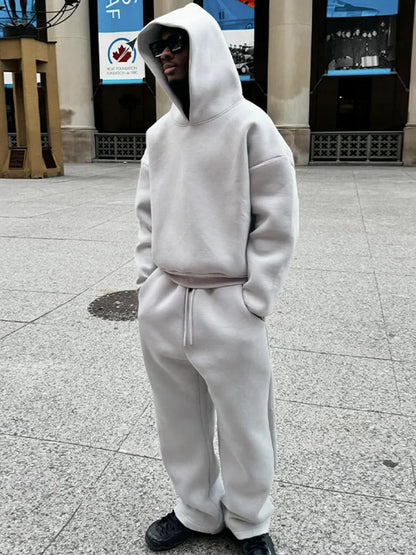 Men's Oversized Tracksuit with Hoodie & Joggers