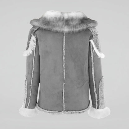 Men's Oversized Winter Coat with Heavy Collar Jacket Outerwear
