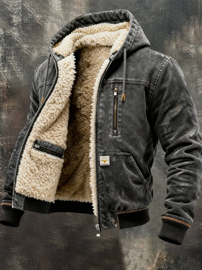 Men's Rugged and Warm Jacket with Comfortable Fit